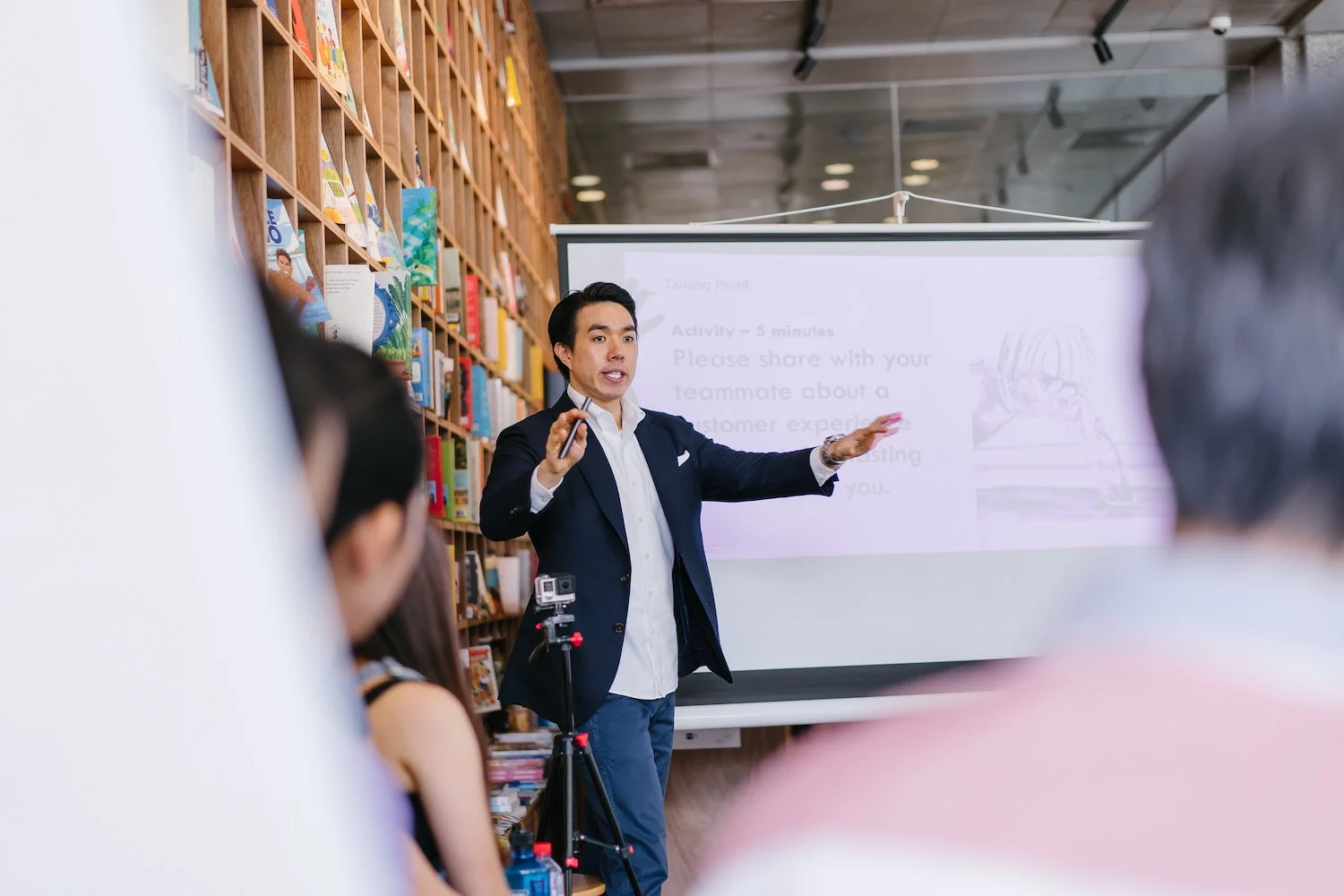 seminar at a mental wellness camp